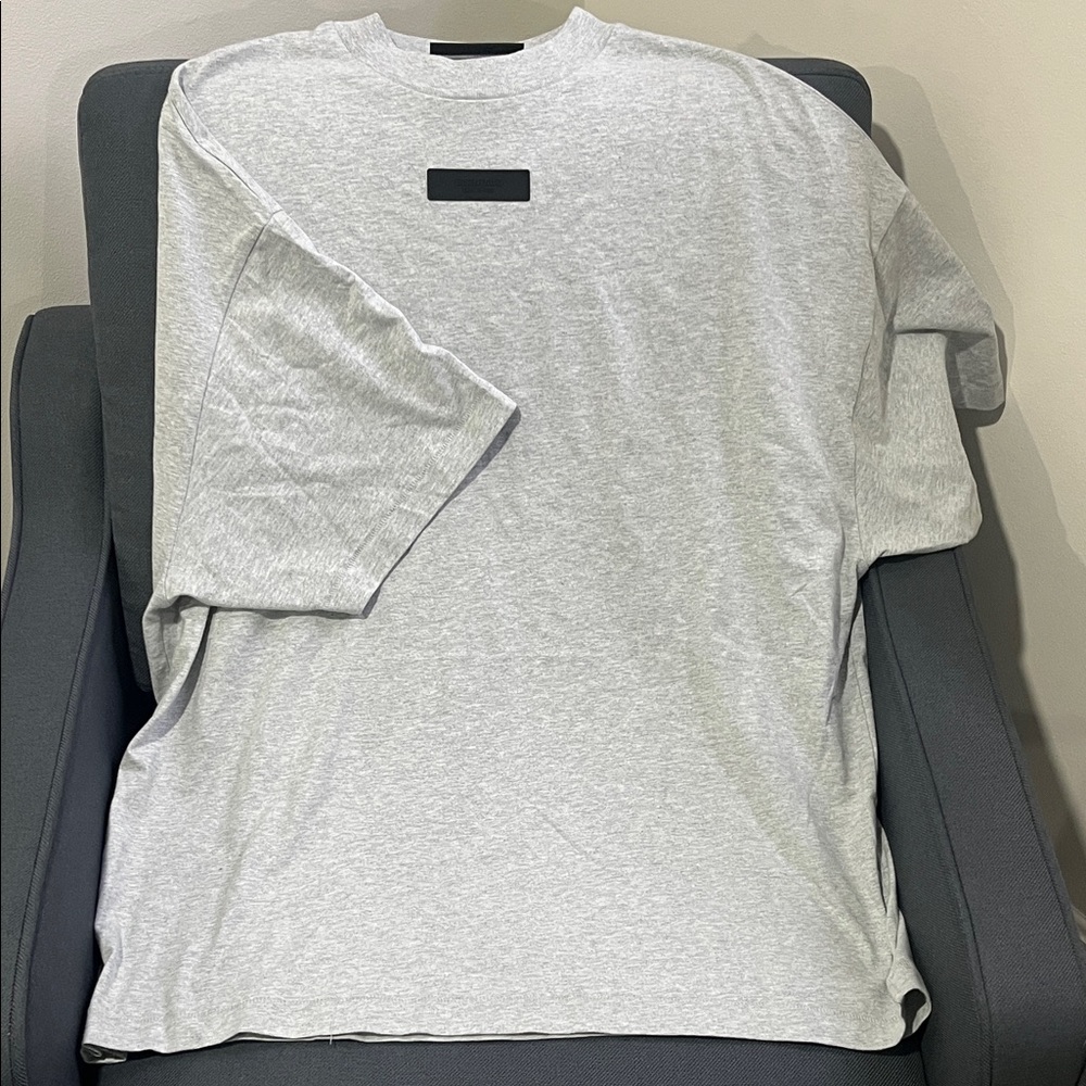 Fear of God Light Gray Short Sleeve Tee